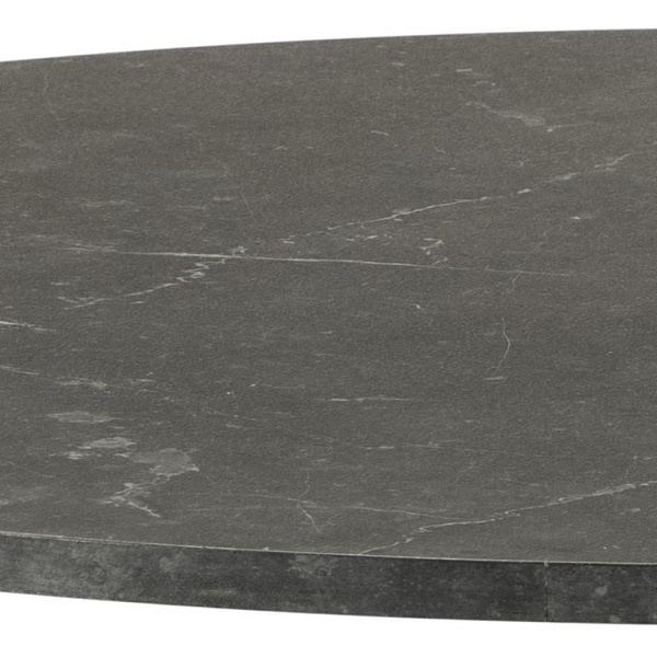 Stół Ibiza 110cm czarny marmur okrągły ( Rozmiar: uniwersalny )