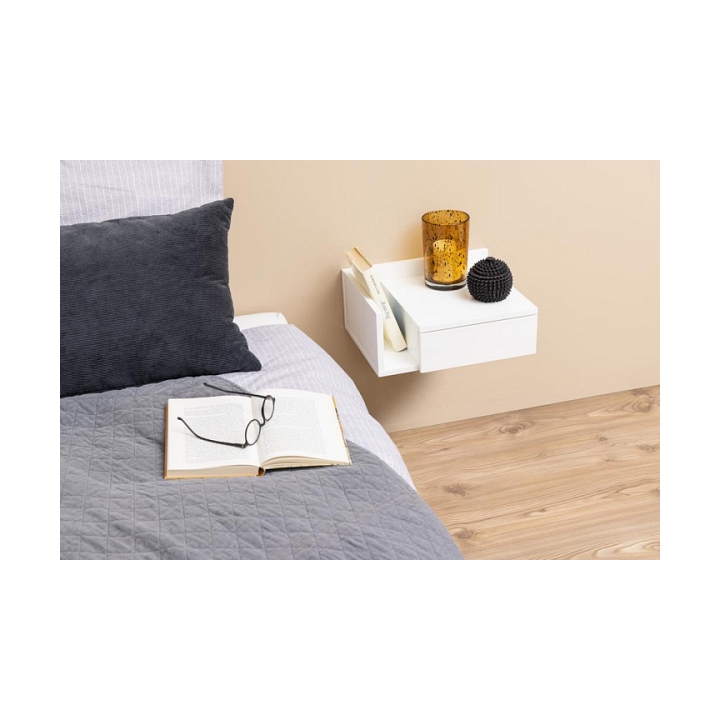 Szafka nocna Ashlan II White - ACTONA