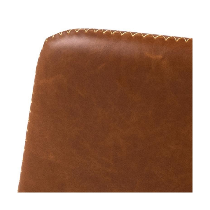 Stołek barowy Oregon high PU brandy - ACTONA
