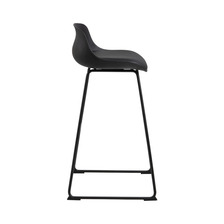 Stołek barowy Tina low Black PU - ACTONA
