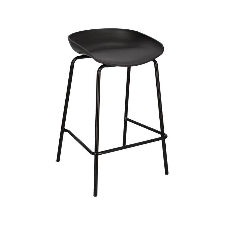 Stołek barowy Grego czarny 65 cm - Intesi