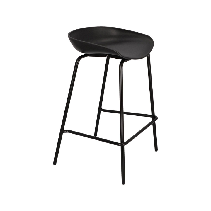 Stołek barowy Grego czarny 65 cm - Intesi
