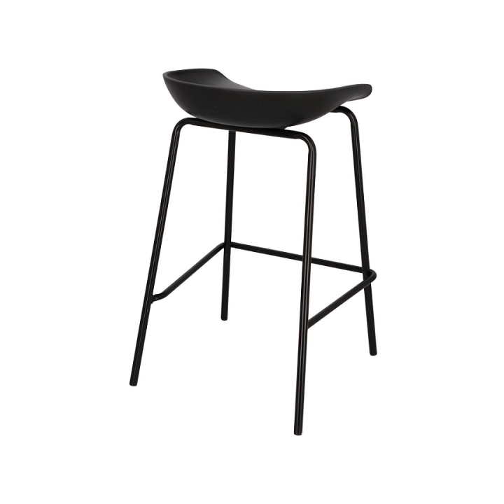 Stołek barowy Grego czarny 65 cm - Intesi
