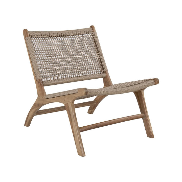 Fotel Derby teakowy technorattan - House Nordic
