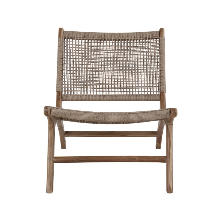 Fotel Derby teakowy technorattan - House Nordic
