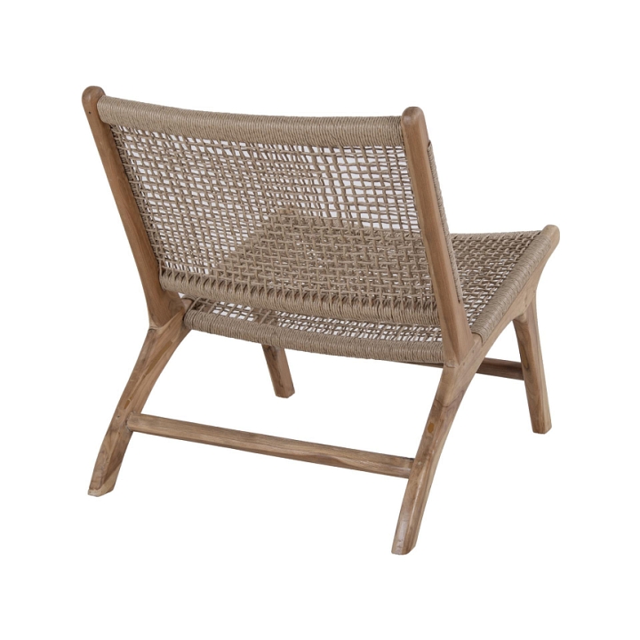 Fotel Derby teakowy technorattan - House Nordic