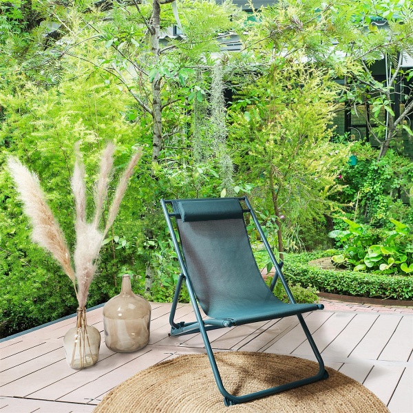 Leżak Canard składany niebieski ( Rozmiar: uniwersalny )