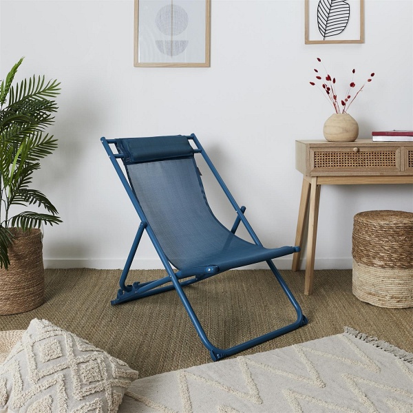 Leżak Canard składany niebieski ( Rozmiar: uniwersalny )