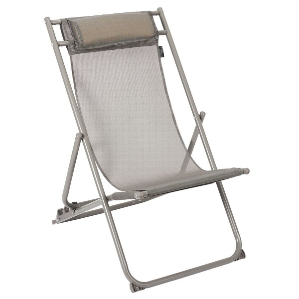 Leżak Canard składany beżowy ciemny ( Rozmiar: uniwersalny )