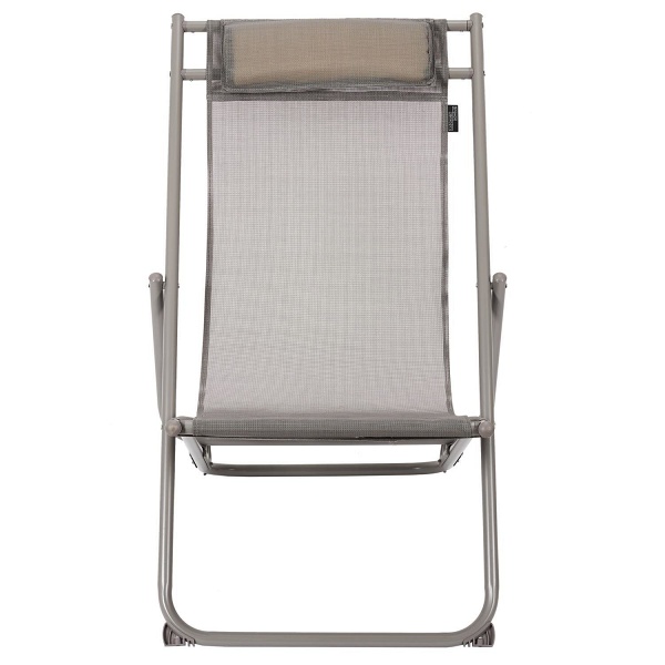 Leżak Canard składany beżowy ciemny ( Rozmiar: uniwersalny )