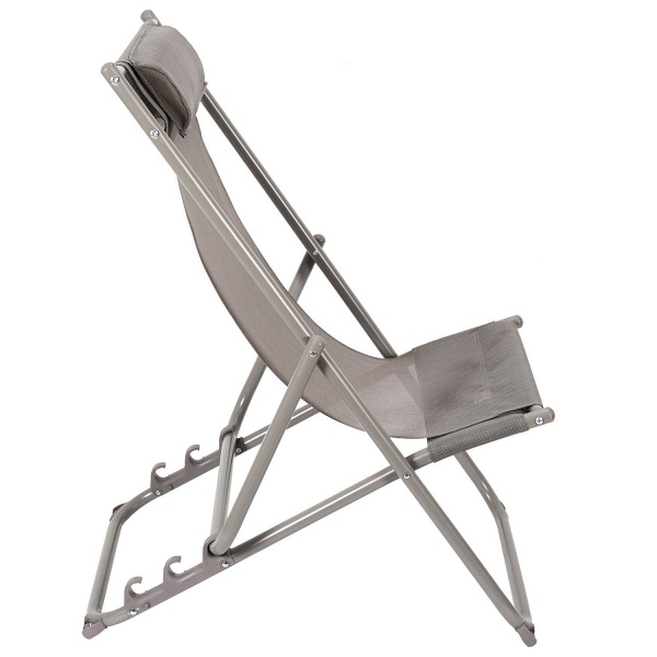 Leżak Canard składany beżowy ciemny ( Rozmiar: uniwersalny )