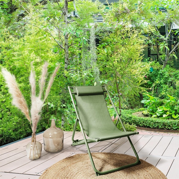 Leżak Canard składany zielony ( Rozmiar: uniwersalny )