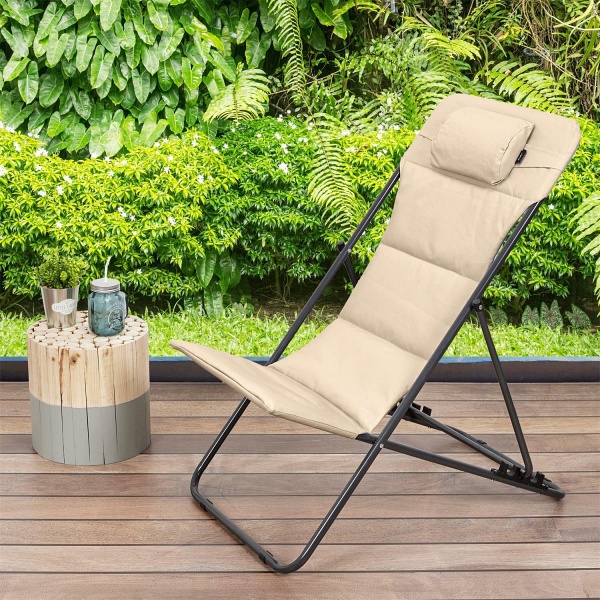 Leżak Grue beżowy ( Rozmiar: uniwersalny )