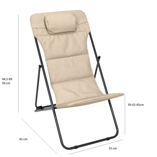 Leżak Grue beżowy ( Rozmiar: uniwersalny )