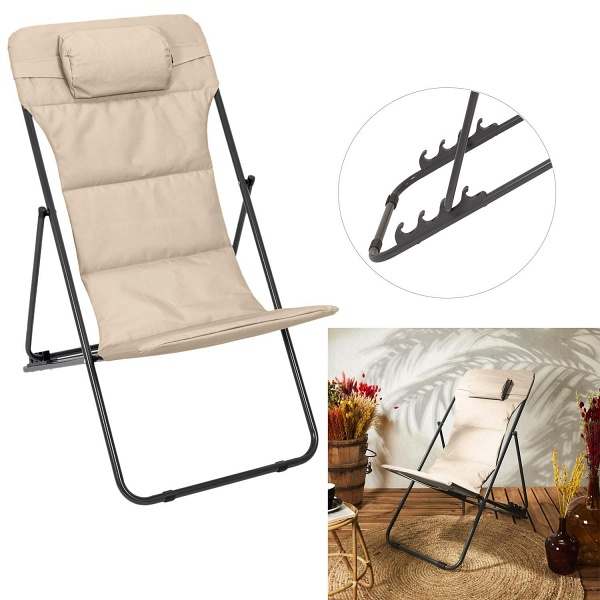 Leżak Grue beżowy ( Rozmiar: uniwersalny )