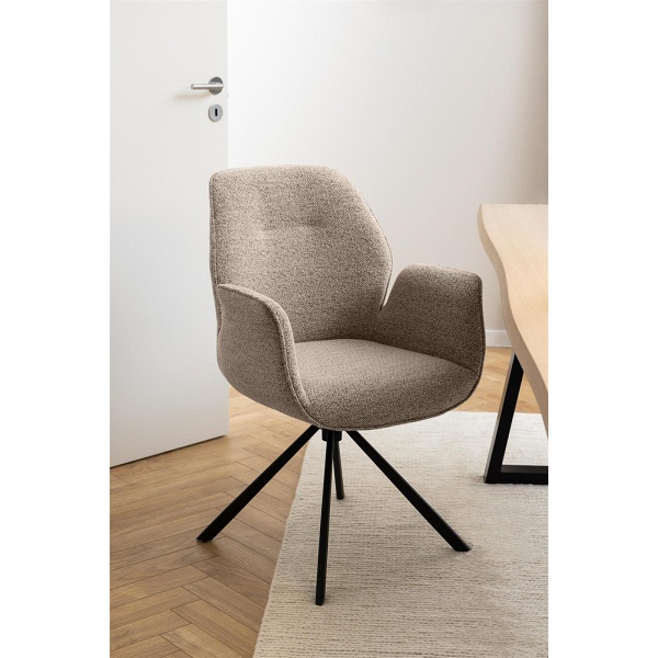 Krzesło obrotowe z podłokietnikami Aura Monza beżowe ( Rozmiar: uniwersalny )