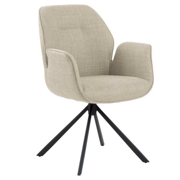 Krzesło obrotowe z podłokietnikami Aura beżowe ( Rozmiar: uniwersalny )