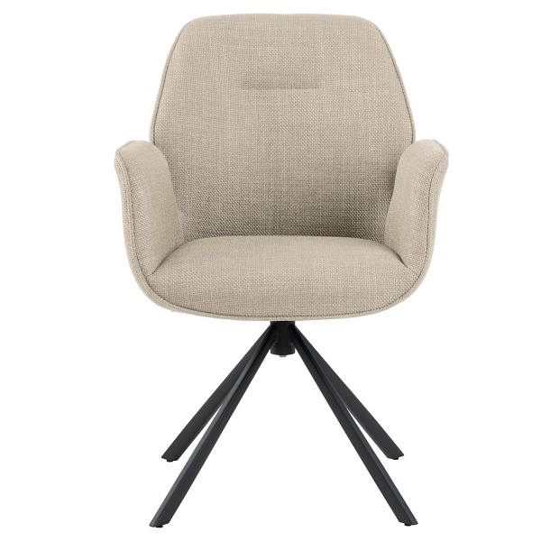 Krzesło obrotowe z podłokietnikami Aura beżowe ( Rozmiar: uniwersalny )