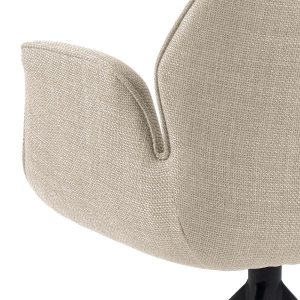 Krzesło obrotowe z podłokietnikami Aura beżowe ( Rozmiar: uniwersalny )