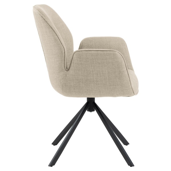 Krzesło obrotowe z podłokietnikami Aura beżowe ( Rozmiar: uniwersalny )