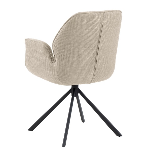 Krzesło obrotowe z podłokietnikami Aura beżowe ( Rozmiar: uniwersalny )