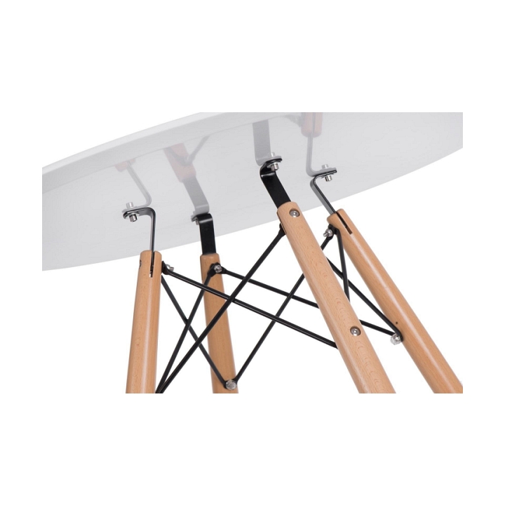 Stół DTW 80 cm, blat biały - Intesi