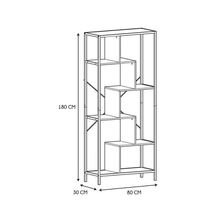 Regał Rack L biały - Intesi