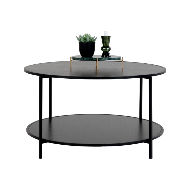 Stolik kawowy Vita czarny 80cm - House Nordic