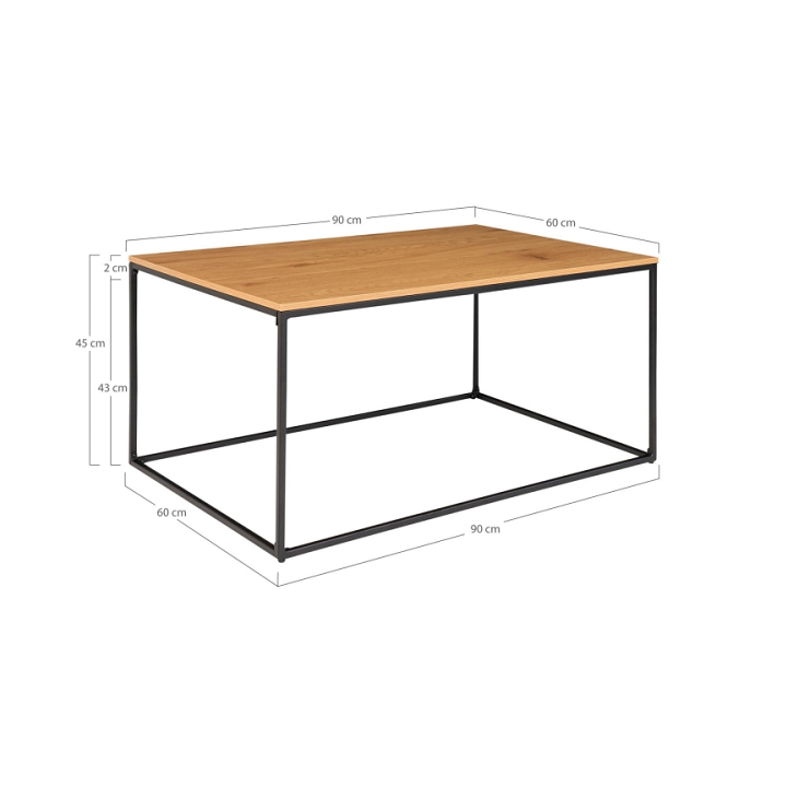 Stolik kawowy Vita dąb naturalny 60x90cm - House Nordic