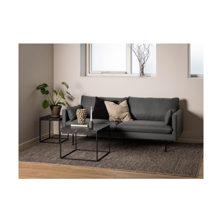 Stolik Barossa 40x40cm czarny marmur - ACTONA