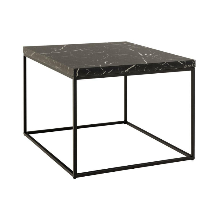 Stolik Barossa 60x60cm czarny marmur - ACTONA