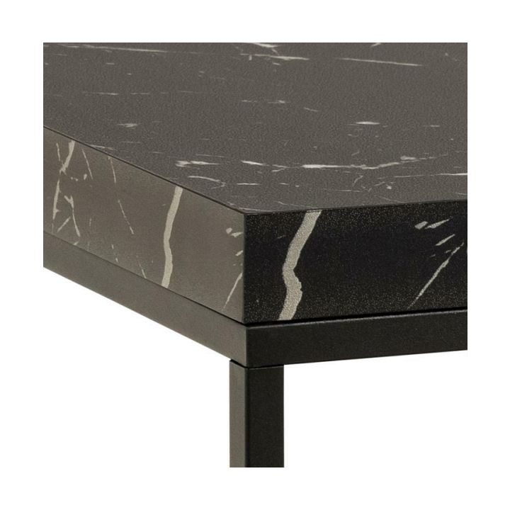 Stolik Barossa 60x60cm czarny marmur - ACTONA