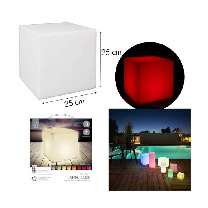 Lampa podłogowa Colorfull Cube 25cm - Intesi