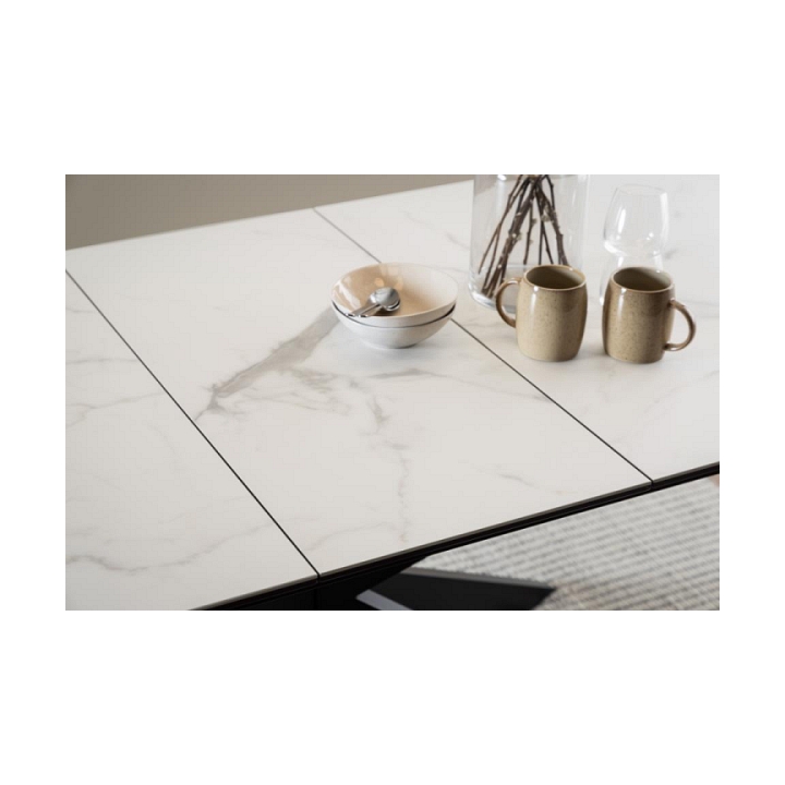 Stół Irwine 168/210x90cm white Akranes - ACTONA