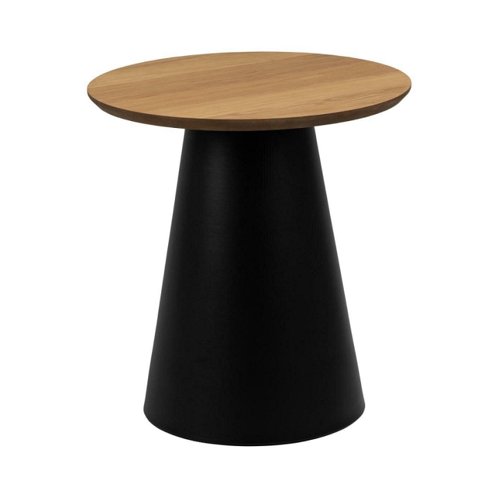 Stolik Soli 45cm dąb/czarny - ACTONA