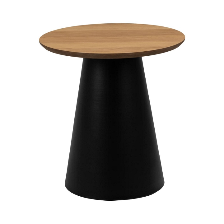 Stolik Soli 45cm dąb/czarny - ACTONA