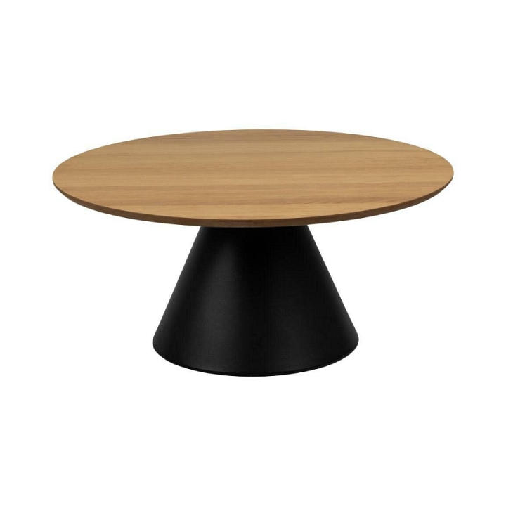 Stolik Soli 85cm dąb/czarny - ACTONA