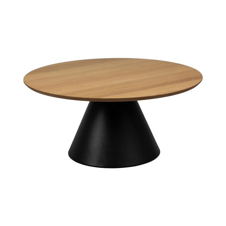 Stolik Soli 85cm dąb/czarny - ACTONA