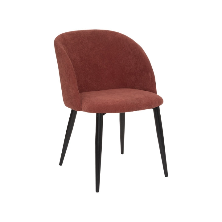 Fotel Celeste terracotta/czarne nogi - Atmosphera