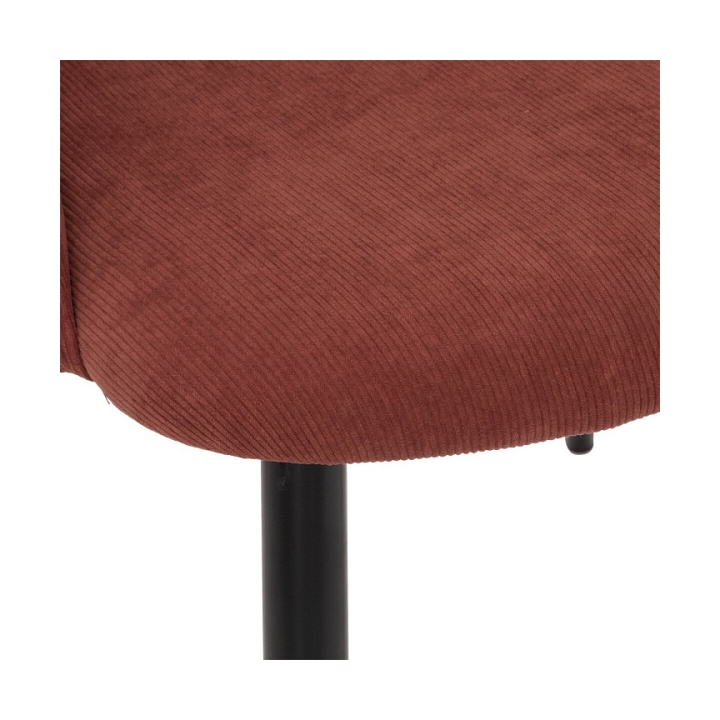 Fotel Celeste terracotta/czarne nogi - Atmosphera