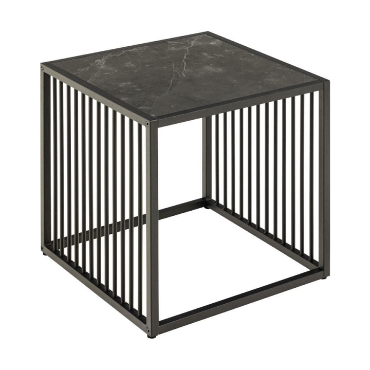 Stolik kawowy Strington 40x40cm marmur czarny - ACTONA