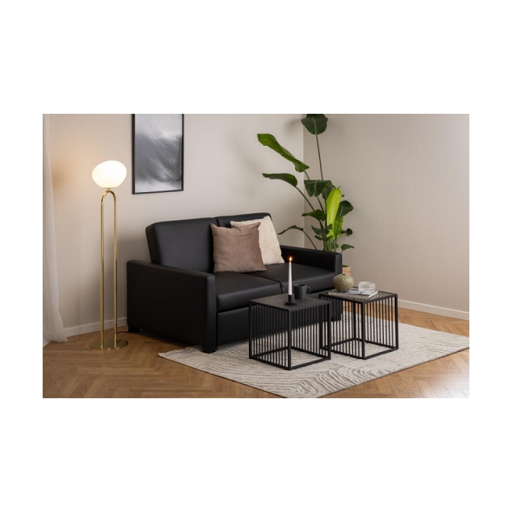 Stolik kawowy Strington 40x40cm marmur czarny - ACTONA