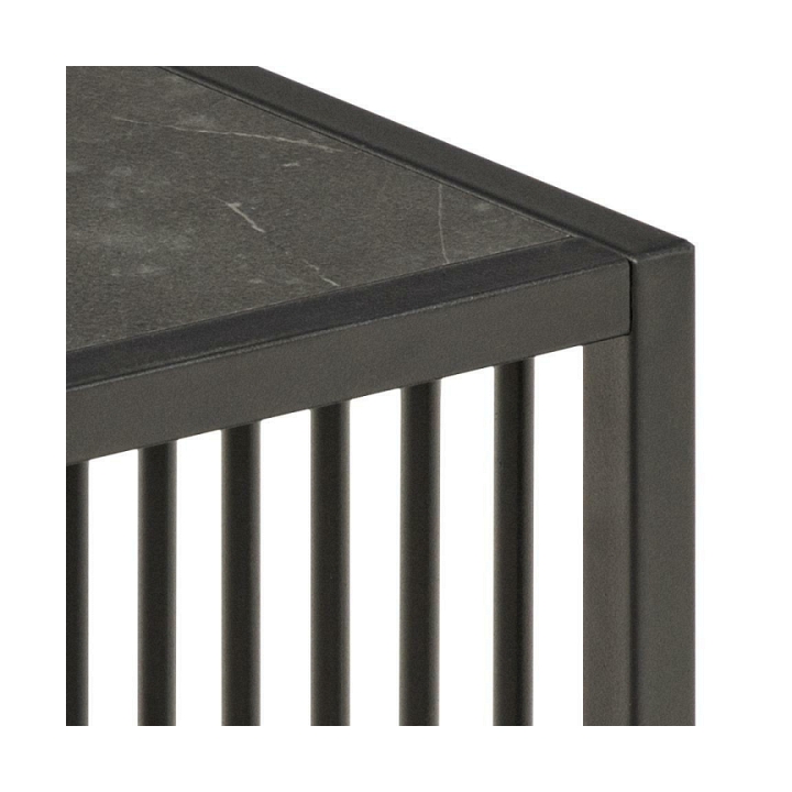 Stolik kawowy Strington 40x40cm marmur czarny - ACTONA