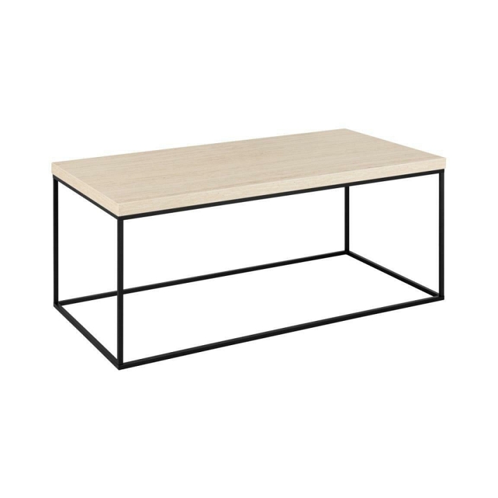 Stolik Barossa 110x55cm beżowy trawertyn - ACTONA