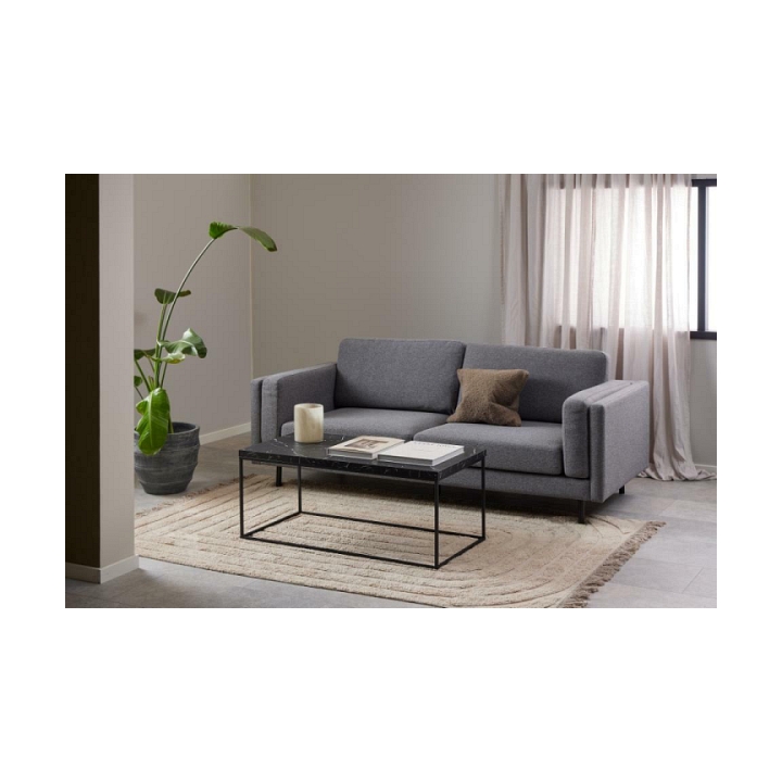 Stolik Barossa 110x55cm czarny marmur - ACTONA