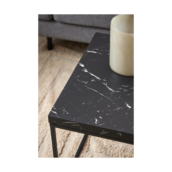 Stolik Barossa 110x55cm czarny marmur - ACTONA