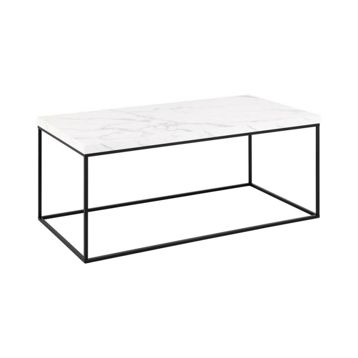 Stolik Barossa 110x55cm biały marmur - ACTONA