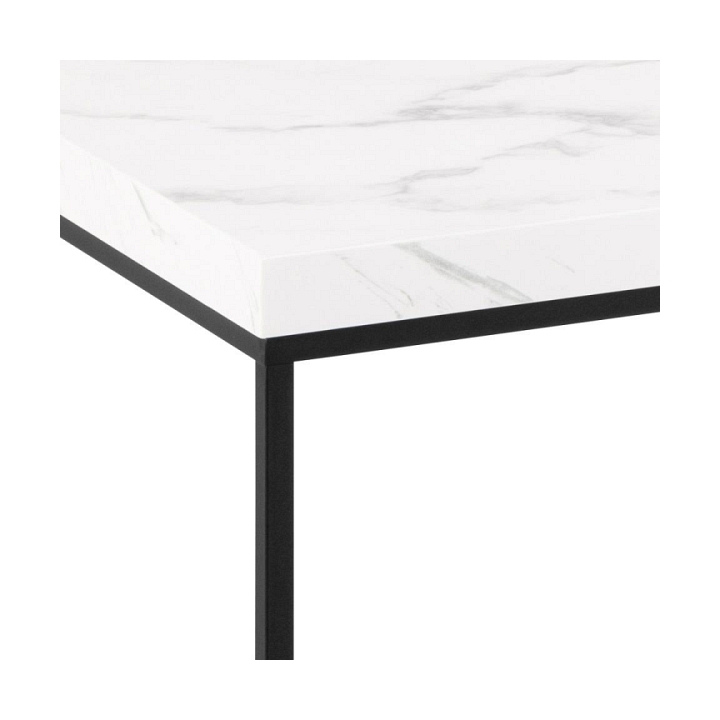 Stolik Barossa 110x55cm biały marmur - ACTONA
