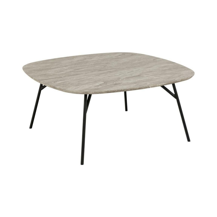 Stolik kawowy Caracas 90x90cm szary marmur - ACTONA