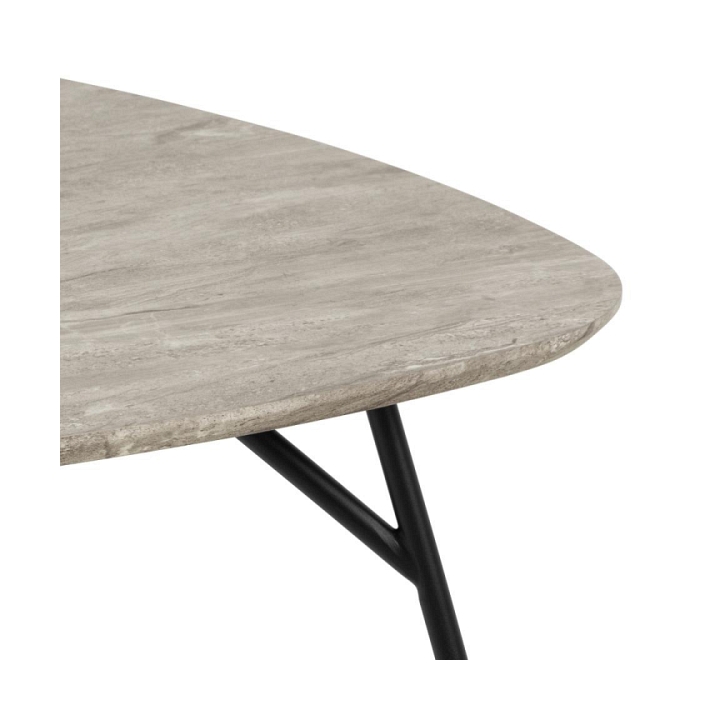 Stolik kawowy Caracas 90x90cm szary marmur - ACTONA